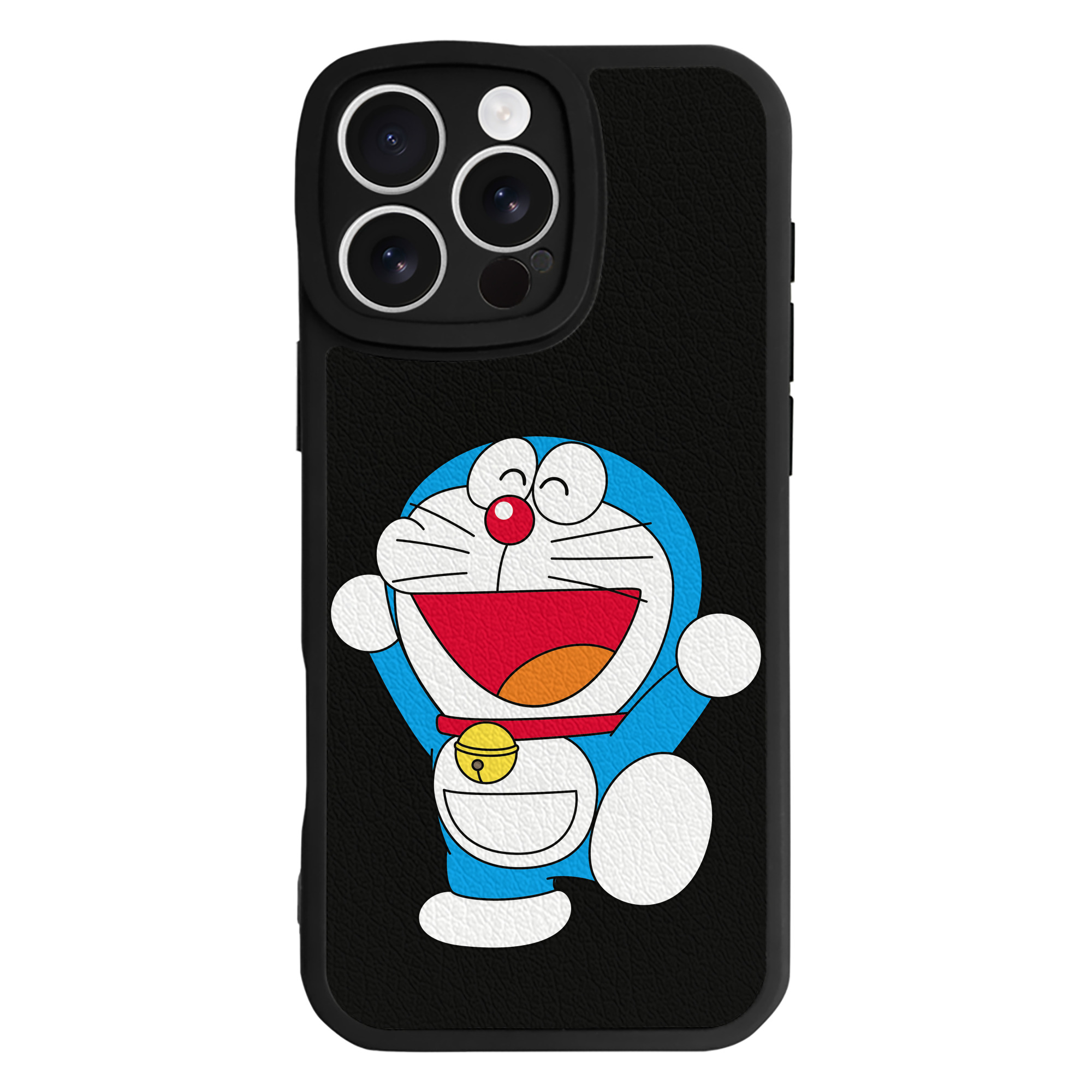 （画像用） ドラえもん Doraemon 【iPhone 16シリーズ対応】シリコンスマホケース（レザー調） 材質：シリコン